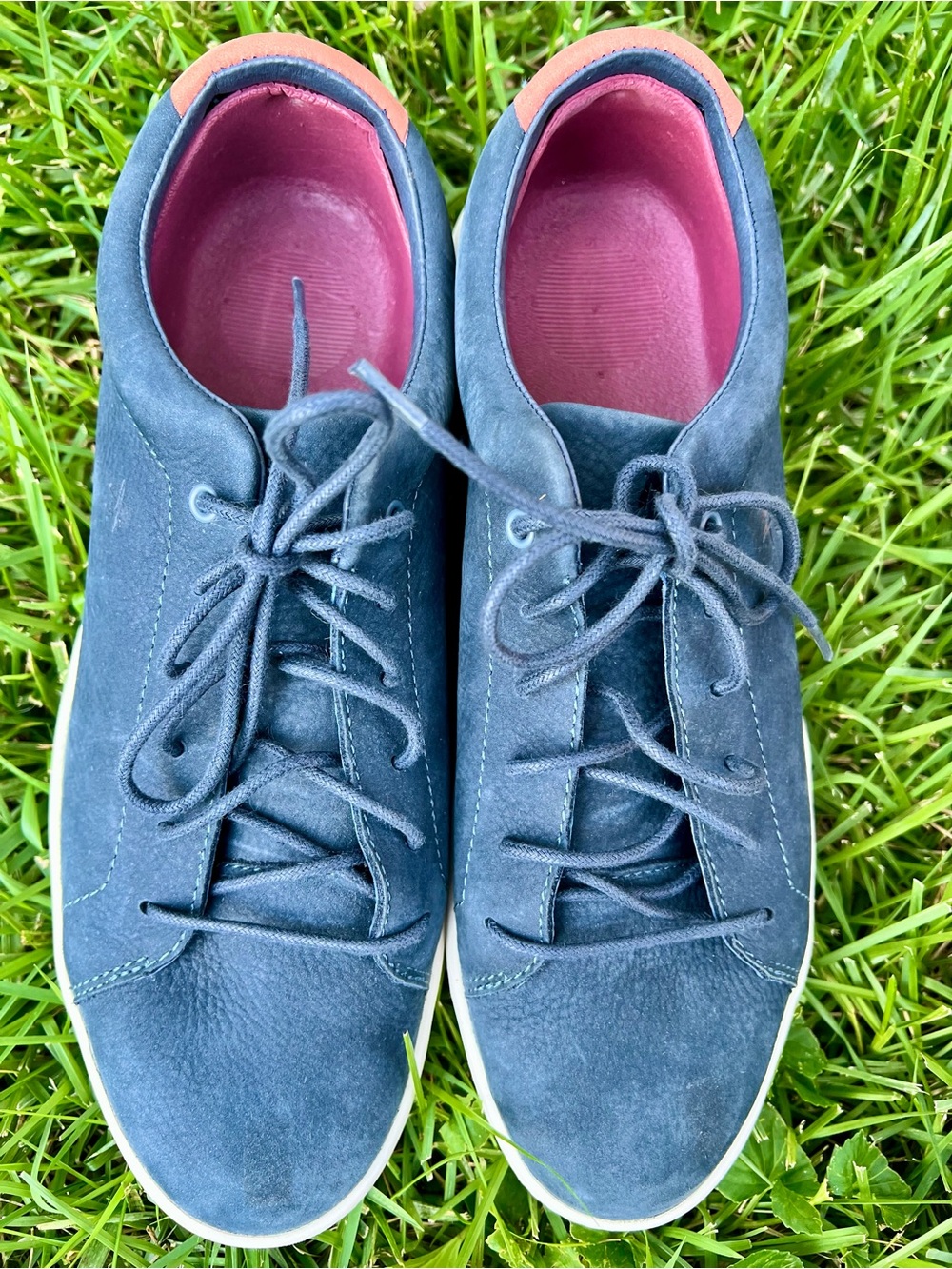MOZO Mavi II Navy Blue Nubuck Leather Slip Resistant Work Shoes Size 8 womens